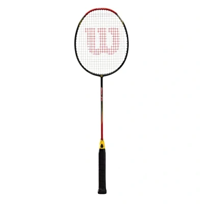 Image of Wilson Recon 270 Badminton Racket, Grip Strength 6, Head Heavy Balance, Carbon Fibre, Black/Gold