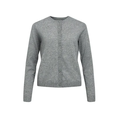 Image of Object Thess NOOS Cardigan, Women&#039;s, Size: XS, Medium grey melange