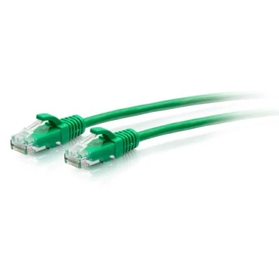 Image of C2G 7.6M (25Foot) CAT6A Extra Flexible Slim Ethernet Cable, Ideal for use with Router, Modem, Internet,Wifi boxes, Xbox, PS5, Smart TV, SKY Q, IP Camera. Delivering Ultra Fast Internet Speeds. GREEN