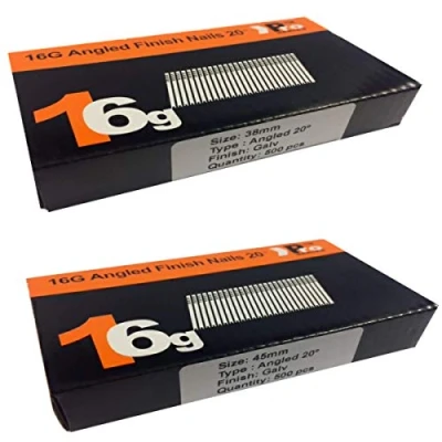 Image of Mixed Handy Packs Quantity 1000 Brad/Nails16 Gauge Angled for Paslode, Dewalt (38mm + 45mm 16 Gauge)
