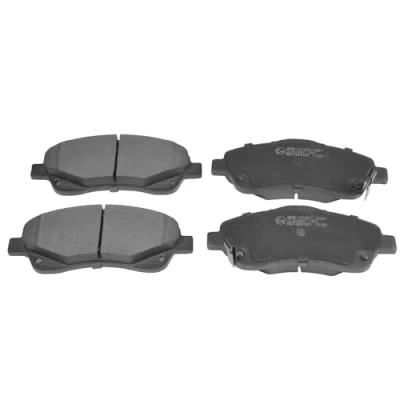 Image of 0446505130, 0446505131, 0446505140, 0446505150, 0446505170 Brake pad set BLUE PRINT ADT342141 Front Axle with acoustic wear warning