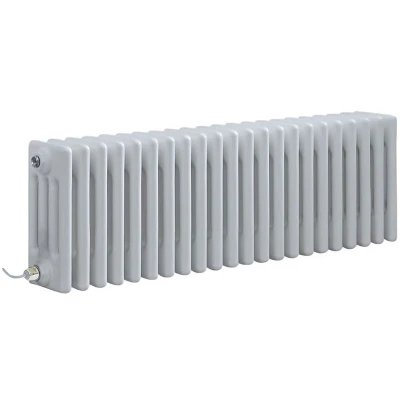 Image of Milano Windsor 1200W White Cast Iron Style Horizontal Four Column Electric Radiator 300mm x 1010mm