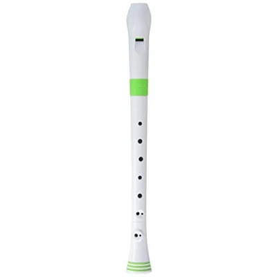 Image of Nuvo Descant Recorder with Baroque Fingering, White/Green