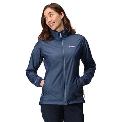 Image of Regatta Womens Packable Coat Waterproof Jacket, Admiral Blue, 16 EU