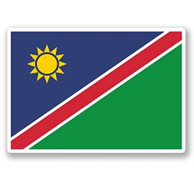 Image of 2 x Namibia Vinyl Sticker Luggage Travel Bike Laptop Map Flag Car Decal #5408 (10cm Wide 7cm Tall)
