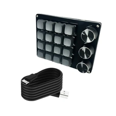 Image of Ywmsfl Advanced Programmable Macro Keyboards Mechanical Gaming Keypad Wire Hot Swappable Switches For Efficient Task Execution