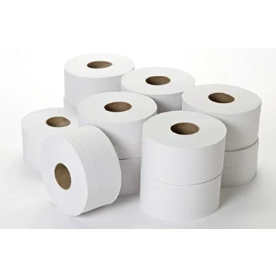 Image of 2 Ply Mini Jumbo Toilet Tissue Roll, 3&quot; x 200 m (Pack of 12)
