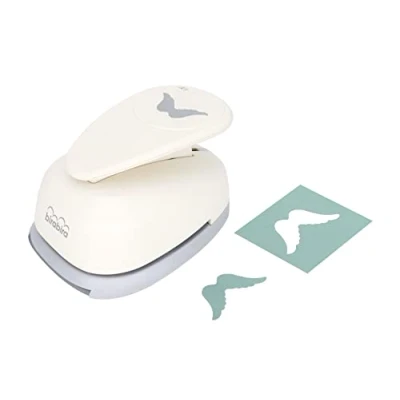 Image of Bira Craft 2.5 inch Wing Shape Lever Action Punch for Paper Crafting Scrapbooking