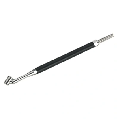 Image of Sealey Tyre Pressure Gauge Deluxe Twin Push On Connector 0 11bar(0 160psi)