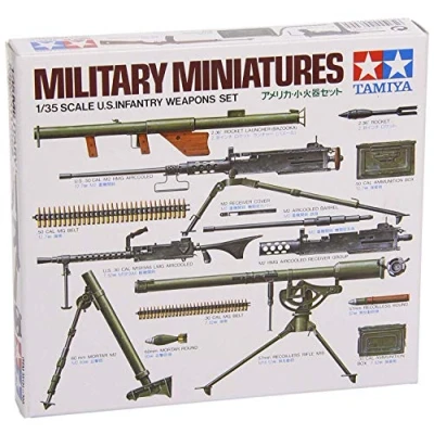 Image of TAMIYA 300035121 1:35 Diorama Set US Infantry Weapons