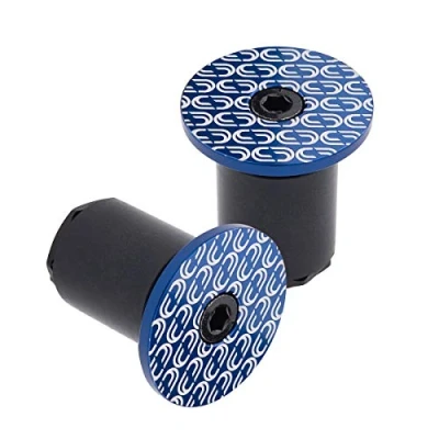 Image of Deda Elementi Loop Bar End Plugs, Blue