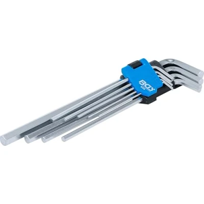 Image of BGS 808 L Type Wrench Set extra long internal Hexagon 1.5 10 mm 9 pcs.