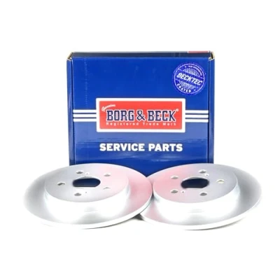 Image of Borg &amp; Beck BBD5173 Brake Disc Pair (Rear): Toyota Prius 1.8 06/09