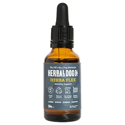 Image of Herbal Dog Co Herbaflex Joint Care Tonic, 30ml Supplements for Dogs &amp; Puppies Promotes Health Comfortable Walks All Natural, Vegan, Made in UK