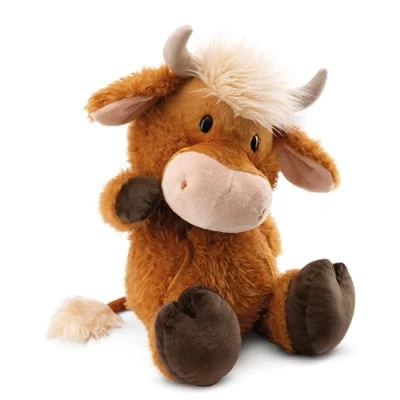 Image of NICI Cuddly toy highland cattle McMooray 53cm brown cute plush to snuggle and play with, for children &amp; adults, great gift idea 61119