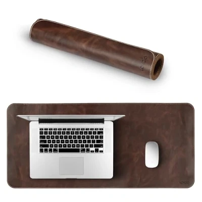 Image of LONDO Top Grain Leather Extended Mouse Pad Desk Mat