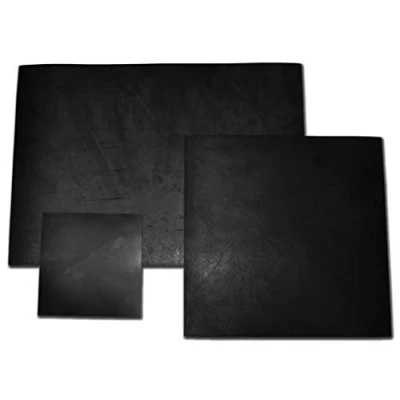 Image of Solid Black Rubber Sheeting/Sheet x 2mm Thick Water &amp; Gasket Making Seals, Spacers, Washers (250mm 250mm)