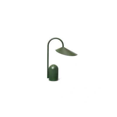 Image of ferm LIVING LED table lamp Arum, green, dimmable, IP44
