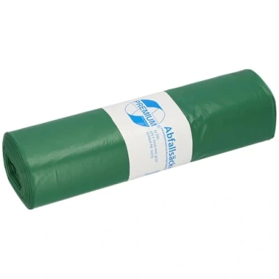 Image of Deiss Type 60 Premium 12703 Rubbish Bags, 2 1/4 x 1000 mm, 25 per roll, Green