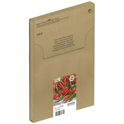 Image of Epson 503 Chillies, Genuine Multipack, Eco Friendly Packaging, 4 Colours Ink Cartridges