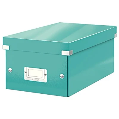 Image of Leitz DVD Storage Box, Ice Blue, Click and Store Range, 60420051