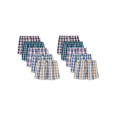 Image of Lower East Mens Le150 Boxer Shorts, Large Check, S UK