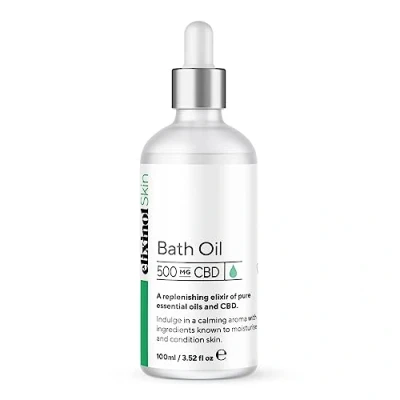 Image of Elixinol Skin Moisturising Hydrating Bath Oil, 500mg of CBD, Natural, Majoram, Grapeseed Jojoba Seed Hemp Extract Premium Quality Pure Vegan 100ml