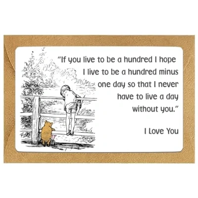 Image of Just Printed Sentimental Love Message Metal Wallet Gift Card Valentines Note (with Heart Envelope)