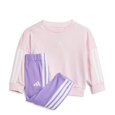 Image of adidas Performance Essentials Jogger Infant Unisex SET Tracksuit for kids, Size: 3 6m, Clear pink/white
