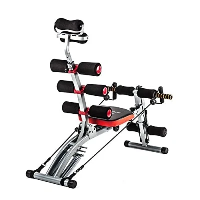 Image of TechFit AB2000 Multi Crunch Total Trainer, Revolutionary 6 in 1 Core Cruncher, Ideal for Toning and Exercising Abdominal, Waist, Back, Shoulders Legs Muscles