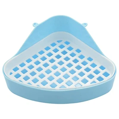 Image of Spactz Rabbit Litter,Small Animal Potty, Pet Litter Trays for Rabbit, (Blue)