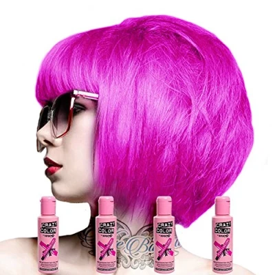 Image of Renbow Crazy Colour 4 x Semi Permanent Hair Creams, 100ml