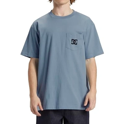 Image of DC Shoes Boys Star Pocket T Shirt, Blue, S EU