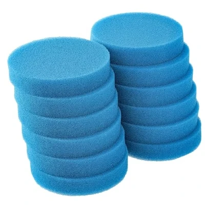 Image of LTWHOME Blue Coarse Foam Media Filter Pads Suitable For Eheim Classic 2215/350 2616151(Pack Of 12)