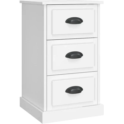 Image of vidaXL Bedside Cabinet White 39x39x67 cm Engineered Wood