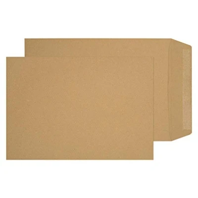 Image of Blake Purely Everyday 254 x 178 mm 115 gsm Pocket Gummed Envelopes (12886) Manilla Pack of 500