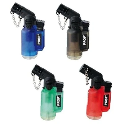 Image of PROF Angled Lighter Windproof Jet Flame Refillable Tank by