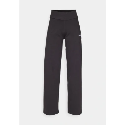 Image of Puma Small LOGO HIGH Waist Straight Leggings Tracksuit bottoms, Women&#039;s, Size: Medium, Black