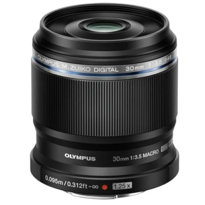 Image of Olympus M.Zuiko Digital ED 30mm f/3.5 Macro Lens for Micro Four Thirds, Black