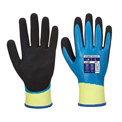 Image of Portwest AP50 Aqua Cut Pro Glove Blue/Black, Large