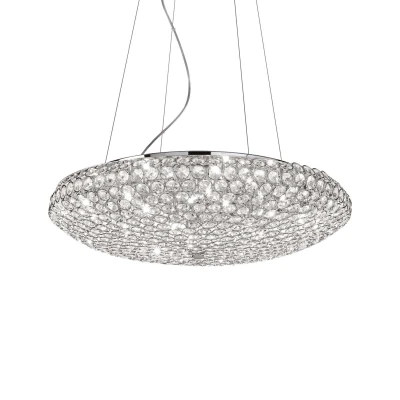 Image of King 12 Light Large Ceiling Pendant Chrome, G9
