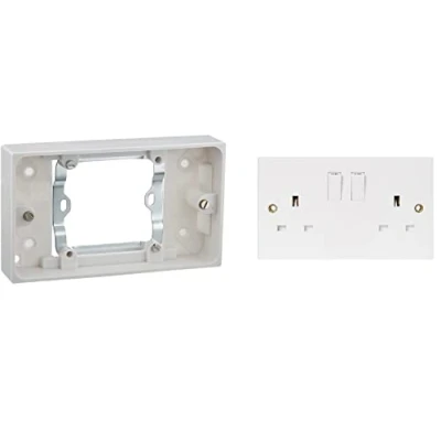 Image of Mr. Gadget Solutions Single Socket to Double Converter (1 Gang 2 Gang) Complete Set