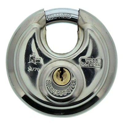 Image of Burg Wächter Circle 21 70 SB Disc Padlock 70mm 2170sb, Silver Coloured, 26.60 mm