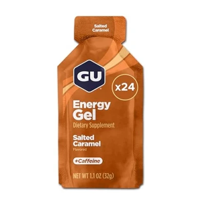 Image of GU Salted Caramel Flavour Energy Gels Box of 24