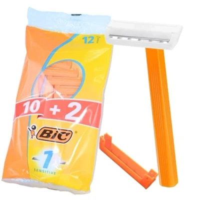 Image of Men&#039;s Razors Bic 1 Sensitive (12 pack) Shaving Razor Blades, Women’s Double Blade Razors, Wet Disposable for Men, Beard Shaver, by TradeProvider® pieces)