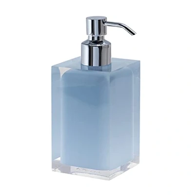 Image of Gedy Bathroom Soap Dispenser, Resin, Blue, 16.2 x 7 cm
