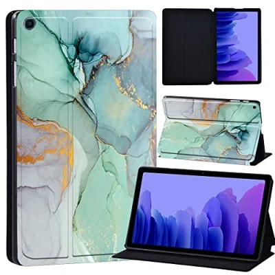 Image of Printed Case for Samsung Galaxy Tab A7 10.4 2020 (SM T500/ T505/ T507), Slim Lightweight Protective Hard Cover (light green)
