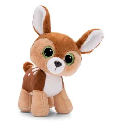 Image of NICI GLUBSCHIS cuddly toy deer fawn Feena 15 cm Colourful soft with big, cute glitter eyes, for lovers 49399