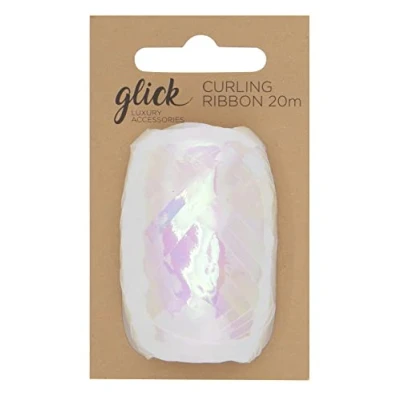 Image of Glick White Curling Ribbon, Ribbon for Gift Wrapping, Arts and Crafts KOPI10