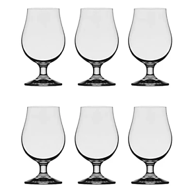 Image of Stölzle Lausitz 0.3l beer Tulip from the Berlin Series, 390ml, 6 piece set, highly functional glasses, timelessly elegant goblets